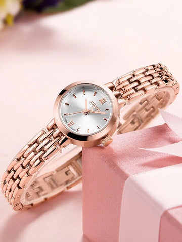 New 20mm Mini Gold Quartz Women's Watch - Fashion Lady Small Bracelet Chain Simple Ladies Watch - The Jewellery Supermarket
